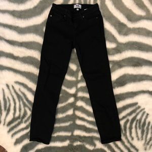 Size 26 Paige cropped jeans black